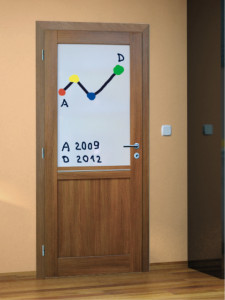 Interiérové dveře VERTIGO VARIANT s magnetickou tabulí